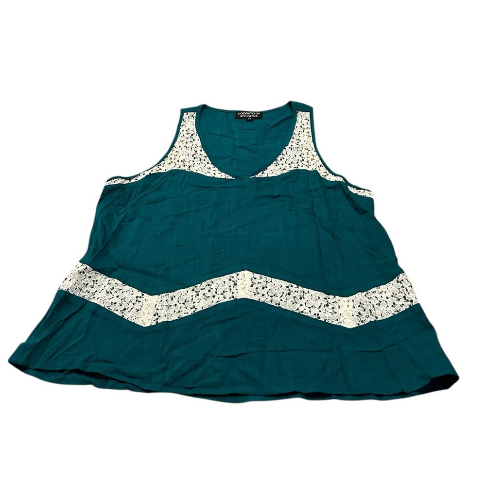 3/$15 PAPERMOON lace trimmed tank
